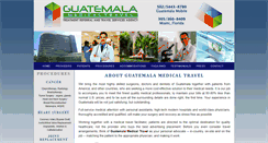 Desktop Screenshot of guatemalamedicaltravel.com